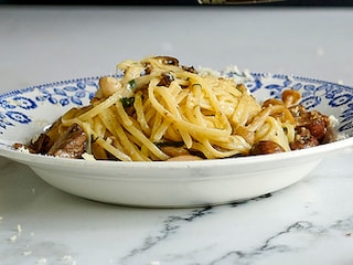 Linguine aux champignons et à l'evitaz