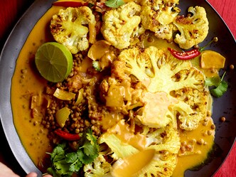 Curry van bloemkool en linzen