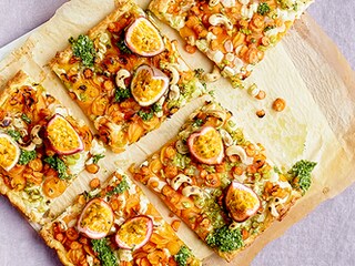 Tarte fine aux légumes primeurs