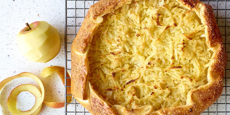 Tarte aux pommes râpées
