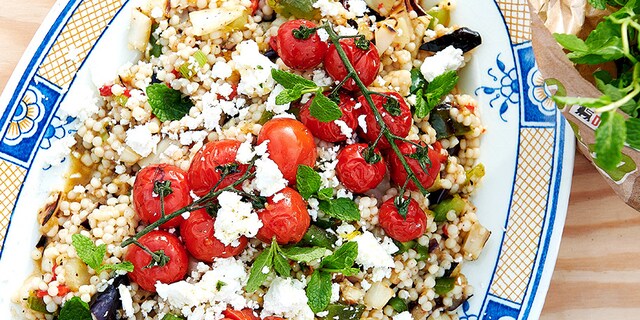 Salade de couscous aux légumes grillés