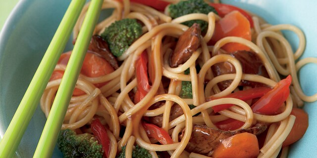 Spaguettis aux légumes