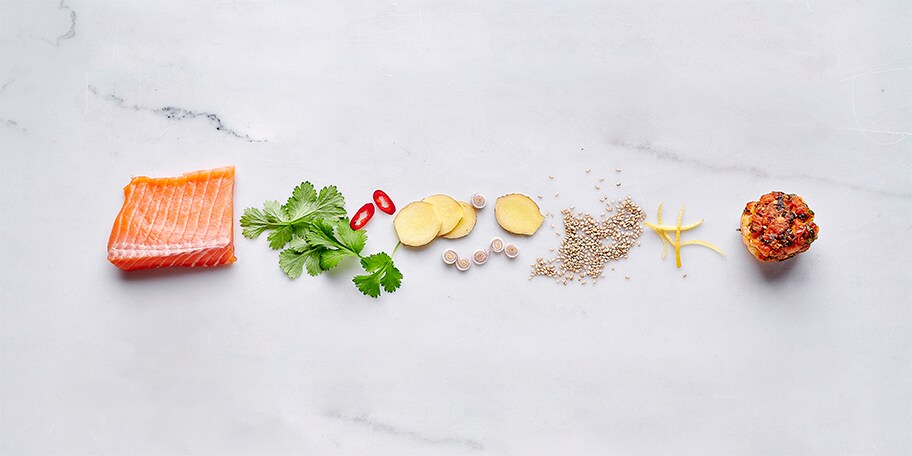 Oosterse zalmballetjes