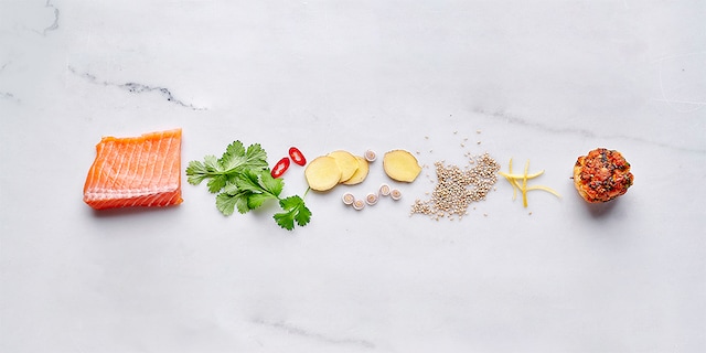 Oosterse zalmballetjes