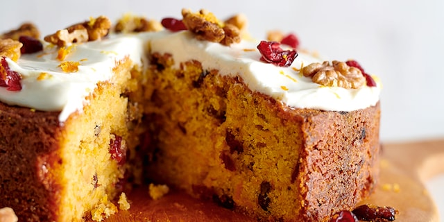 Cake au butternut, glaçage au mascarpone