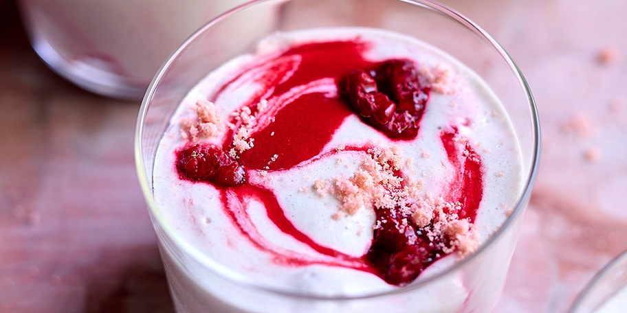 Roze tiramisu met frambozen