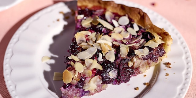 Kersentaart met amandelcrème