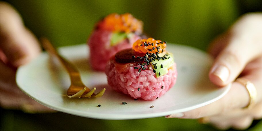 Sushi balls met zalmforel