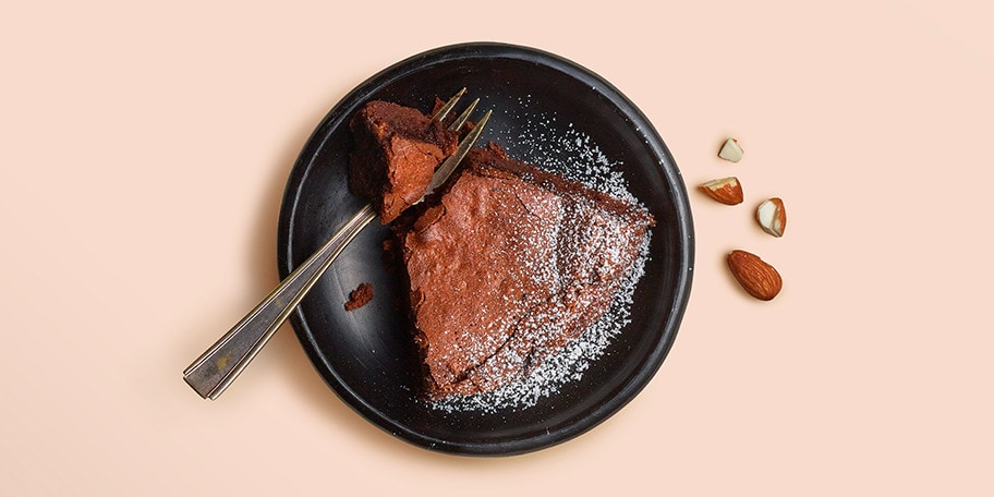 Fondant au chocolat et aux amandes