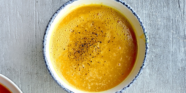 Soupe de potiron à la mangue