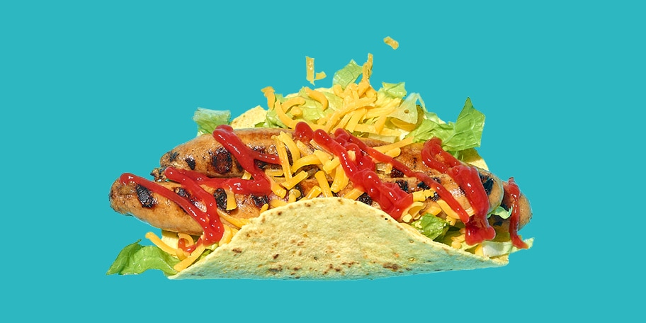 Taco’s met chipolataworsten