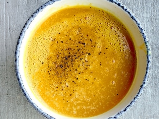 Soupe de potiron à la mangue