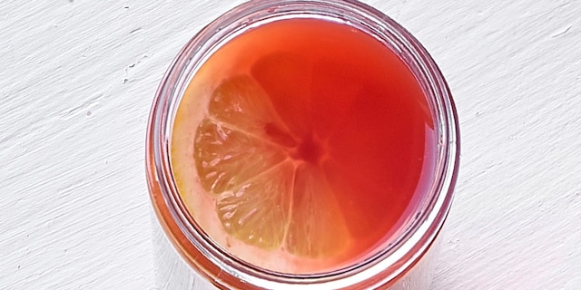 Iced tea met granaatappel