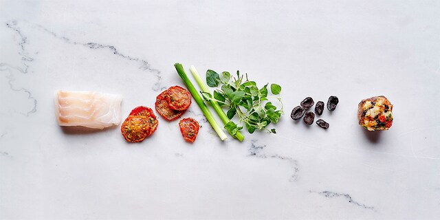 Boulettes de cabillaud à la méditerranéenne