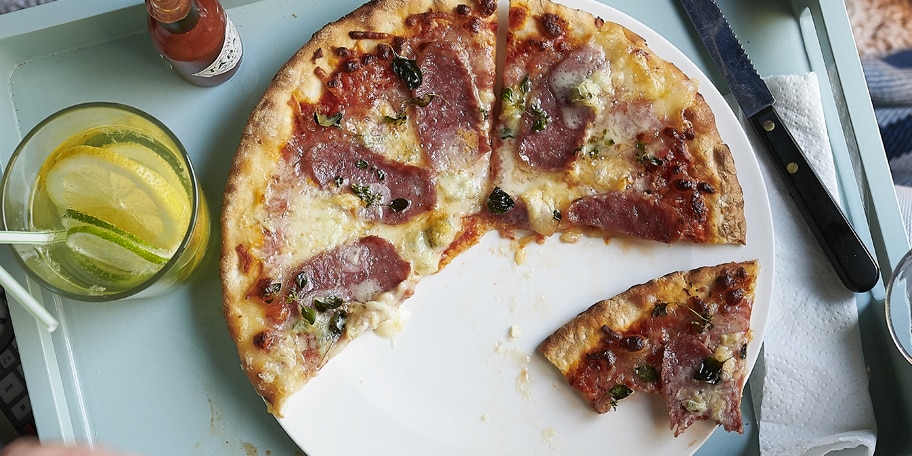 Pizza au gorgonzola