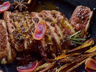 Magret de canard à l'orange et aux épices