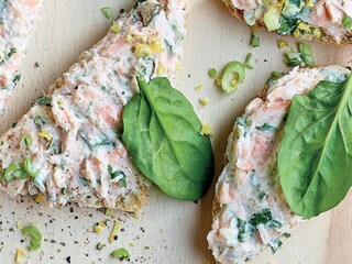 Rillette van gerookte forel met verse kaas