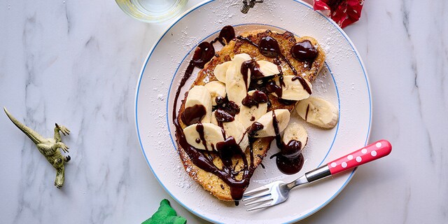 Pain perdu banana split