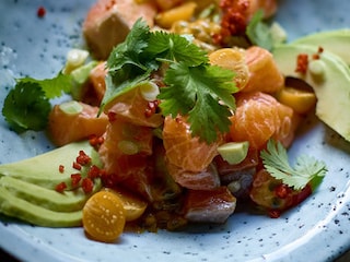 Ceviche de saumon aux fruits de la passion