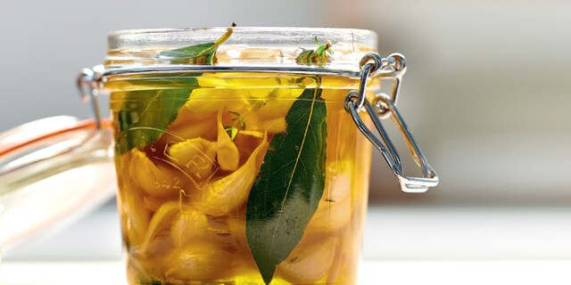 Gekonfijte look met olie