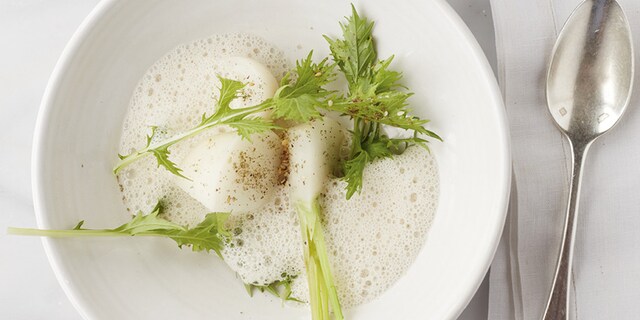 Navets en sauce de navets légère