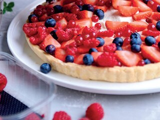 Croûte aux fruits rouges et au basilic