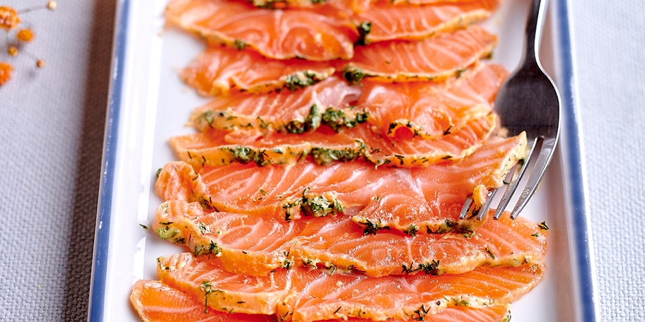 Zalm gravlax in alle eenvoud