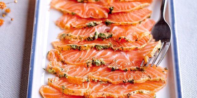 Zalm gravlax in alle eenvoud