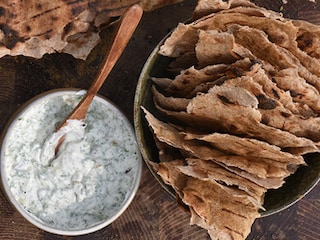 Wraps toastés et dip au platte kaas bruxellois