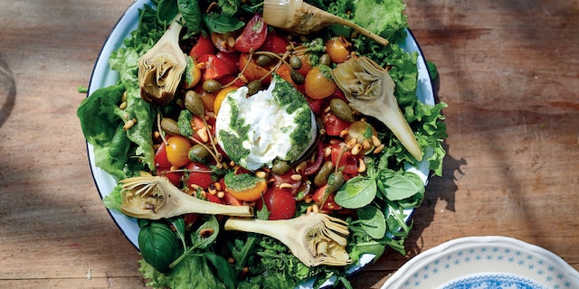 Salade italienne à la burrata