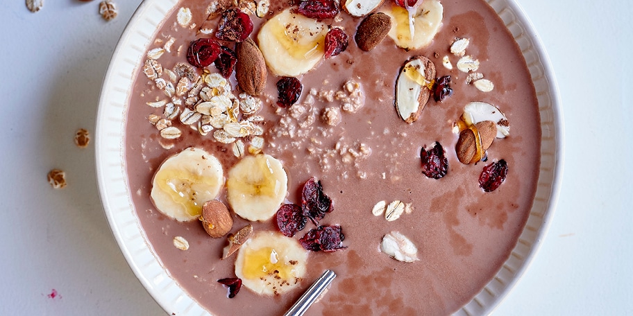 Overnight porridge au cacao