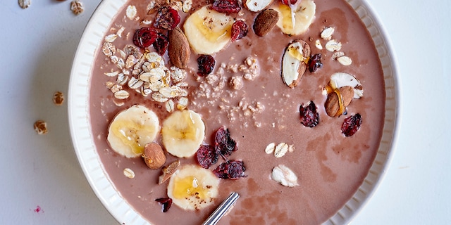 Overnight porridge au cacao