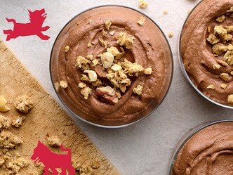 Crunchy hazelnoten-chocomousse