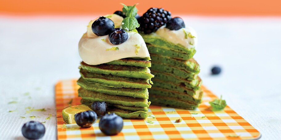 Green pancakes