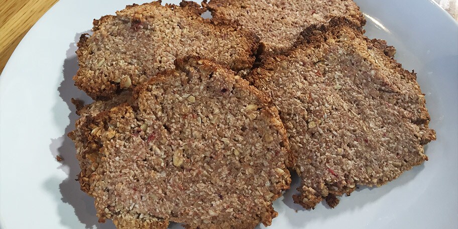 Koekjes van muesli, banaan en kokos