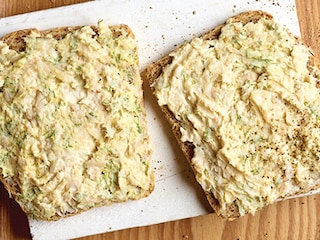 Toast à la mousse de truite