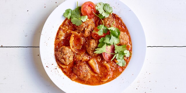 Keftas aux épices et à l’oeuf