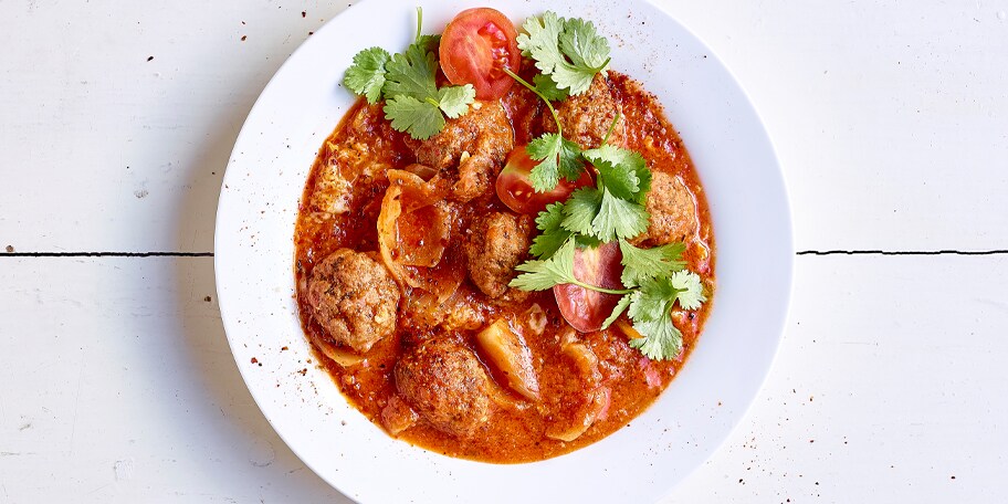 Keftas aux épices et à l’oeuf