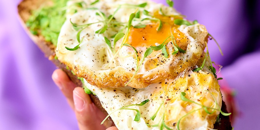 Jammy egg toast