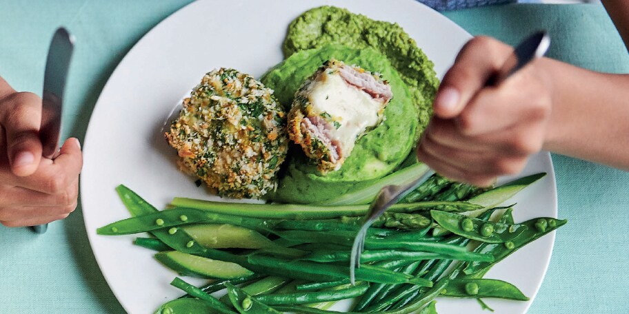 Cordon bleu met pistachepesto