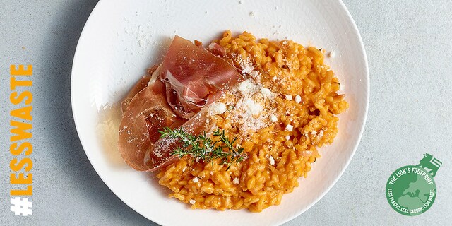 Risotto met tomaten en Parmaham