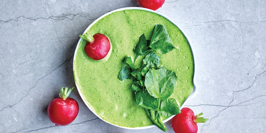 Radis au pesto de cresson