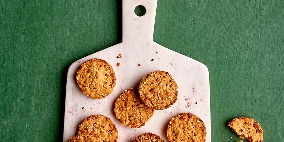 Biscuits aux flocons d’avoine et au parmesan