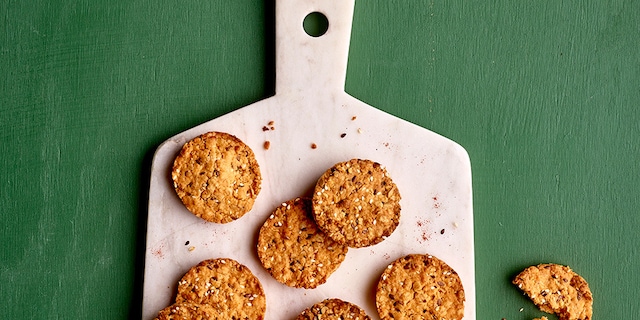 Biscuits aux flocons d’avoine et au parmesan