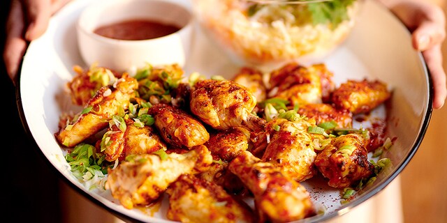 Chicken wings met BBQ-saus