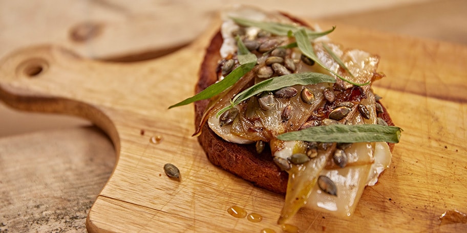 Toast aux chicons et chèvre