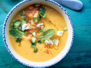 Gaspacho de melon à la feta