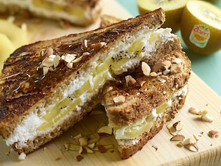 Croque perdu au Zespri SunGold et à la ricotta