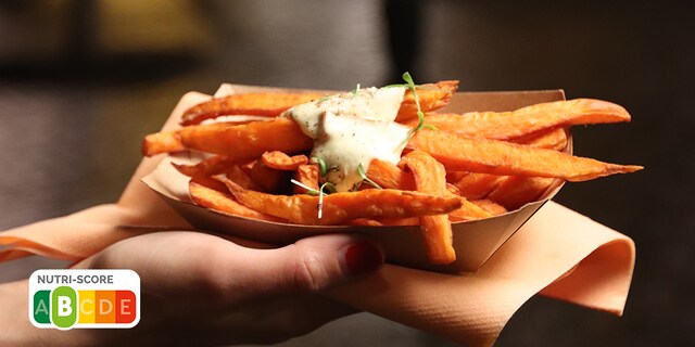 Frites de patates douces à la yogonaise