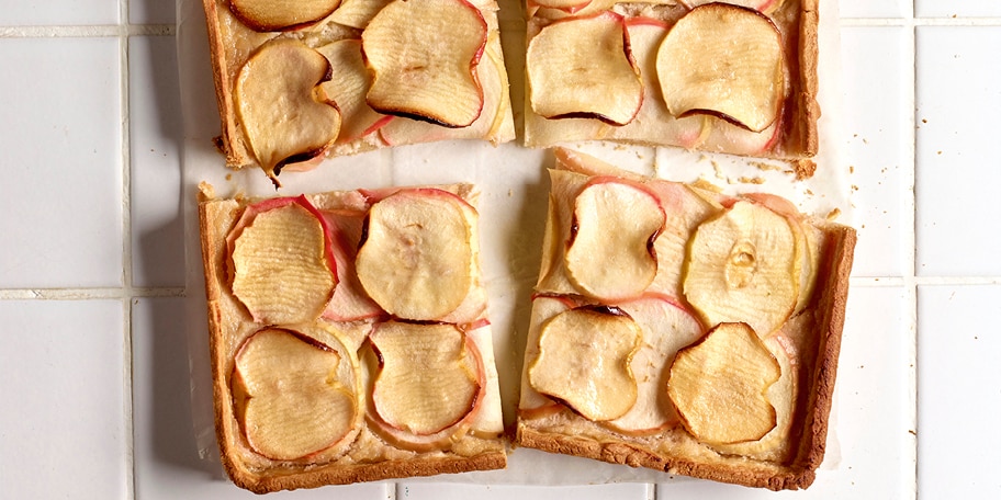 Appeltaart met honing